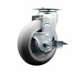 Service Caster Metro 461C6DBA C6DBA Replacement Caster with Brake MET-SCC-20S620-TPRR-D-TLB